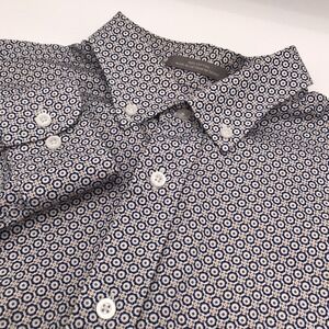 Daniel‎ Cremieux Signature Collection Button Shirt Mens L Geometric Long Sleeve